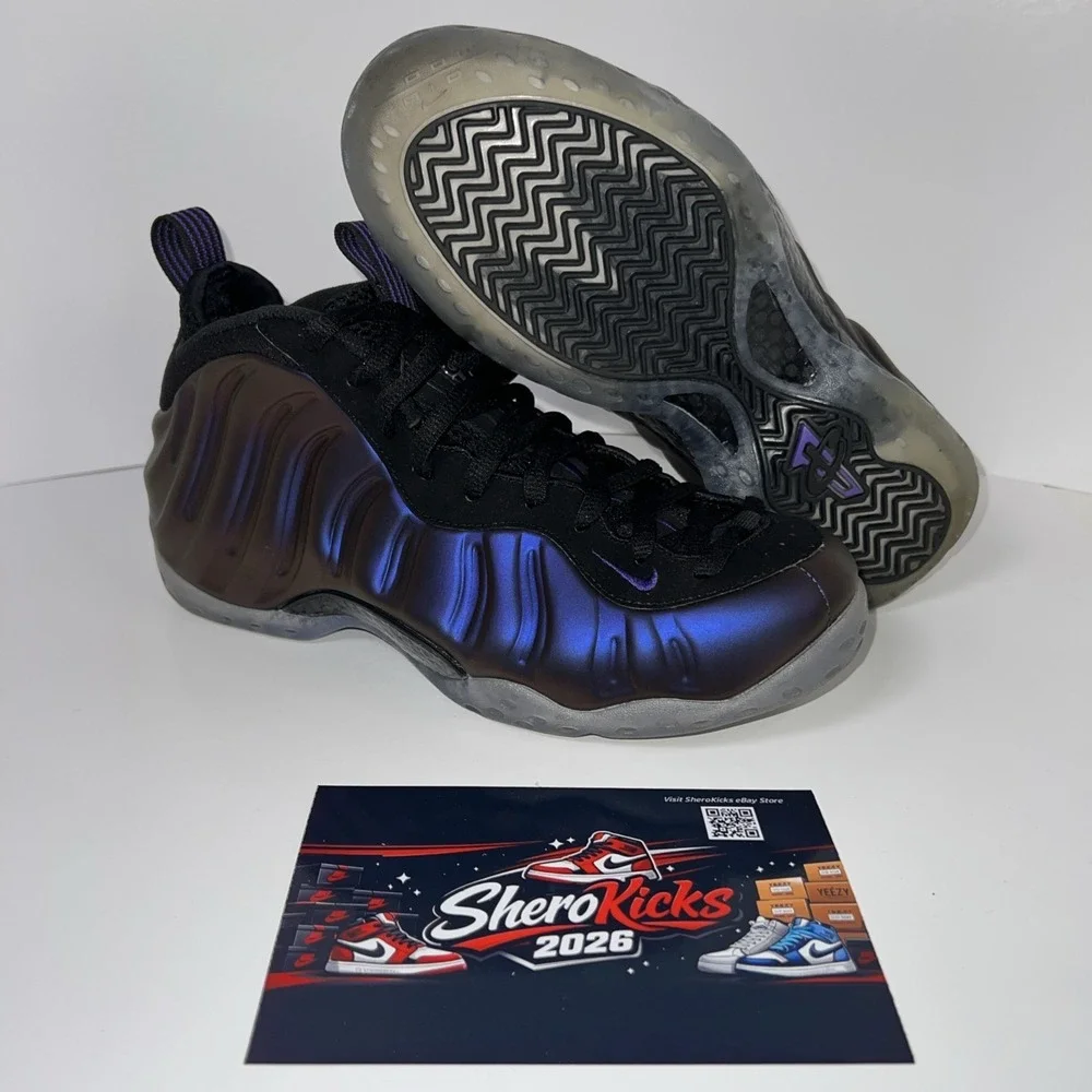 Nike Air Foamposite One 2017 Size 8 | Eggplant 314996-008 | Preloved, No Box Lid